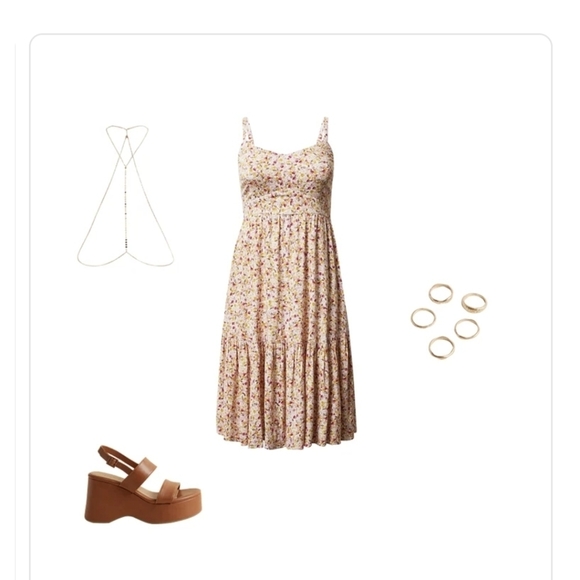 NWT Torrid Midi Rayon floral Tiered Dress, size 1x 14/16 - Picture 8 of 16